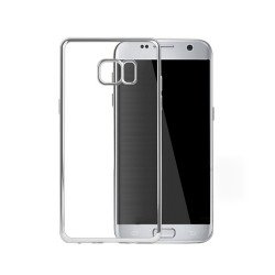 Galaxy Note FE / Note Fan Edition / Note 7 Crystal Clear Electroplate Hybrid Soft Case (Silver)